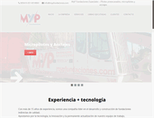 Tablet Screenshot of mypfundaciones.com